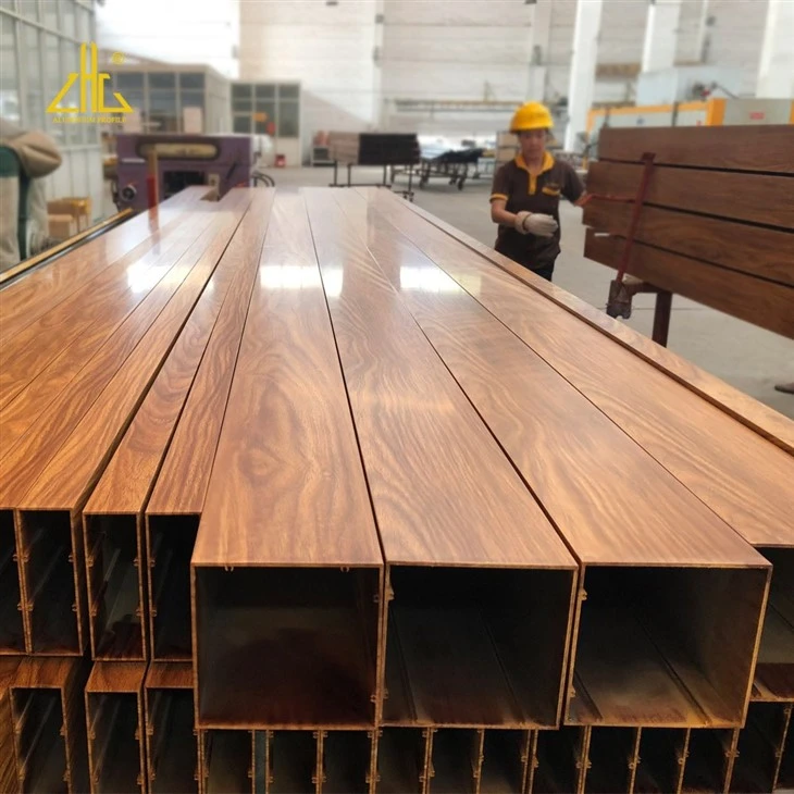 Aluminium Extrusion Wood Grain Aluminum Profile